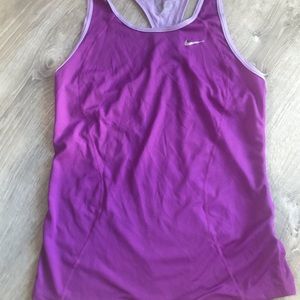 Purple dryfit Nike top
